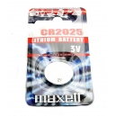 Knoflíková baterie CR2025 Maxell Lithium