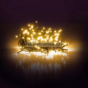 Světelný řetěz teplá bílá 10m 50LED časovač