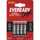 Eveready mikrotužkové baterie AAA zinko-uhlíková 1.5 V 4 ks